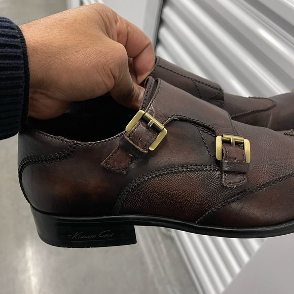 Kenneth Cole Double Monk Strap shoes Brown Sz 10 - Picture 5 of 12
